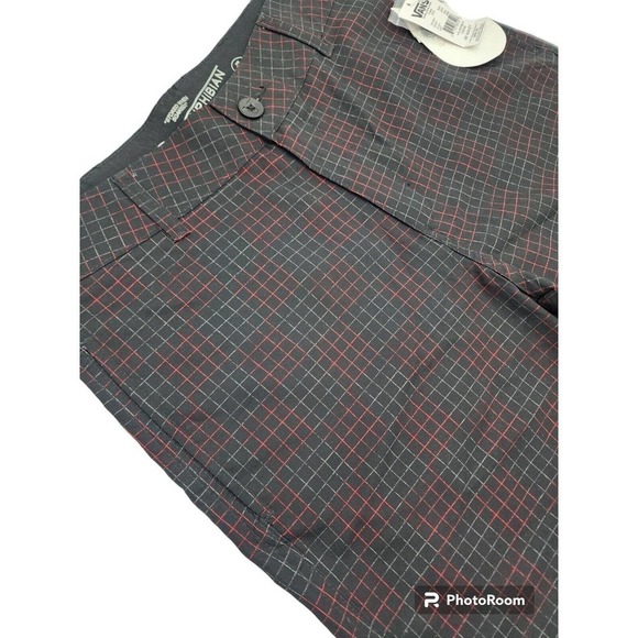 VANS Men's Hybrid Shorts VANPHIBIAN Red Black Checkered NWT Size 28 - Picture 7 of 12